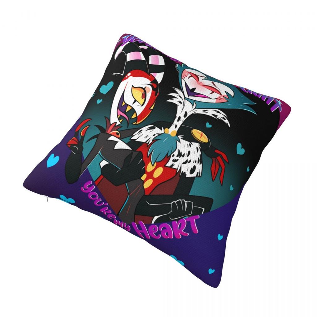 Stolas X Blitz Pillow Cover Helluva Boss Morden Pillow Case For Sofa Home Decoration Cushion Cover Polyester Graphic Pillowcases