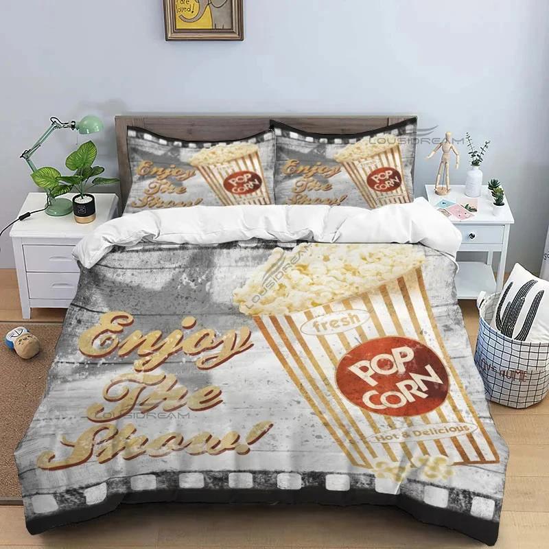 Movie Film Clap Board Patterns Comforter Bedding Set,Duvet Cover Bed Set Quilt Cover Pillowcase,King Queen Size Bedding Set