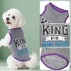 4 Pack Dog Shirts Cute Printed Clothes Sleeveless Summer Puppy Clothes for Small Medium Dogs Cats Holiday Apparel