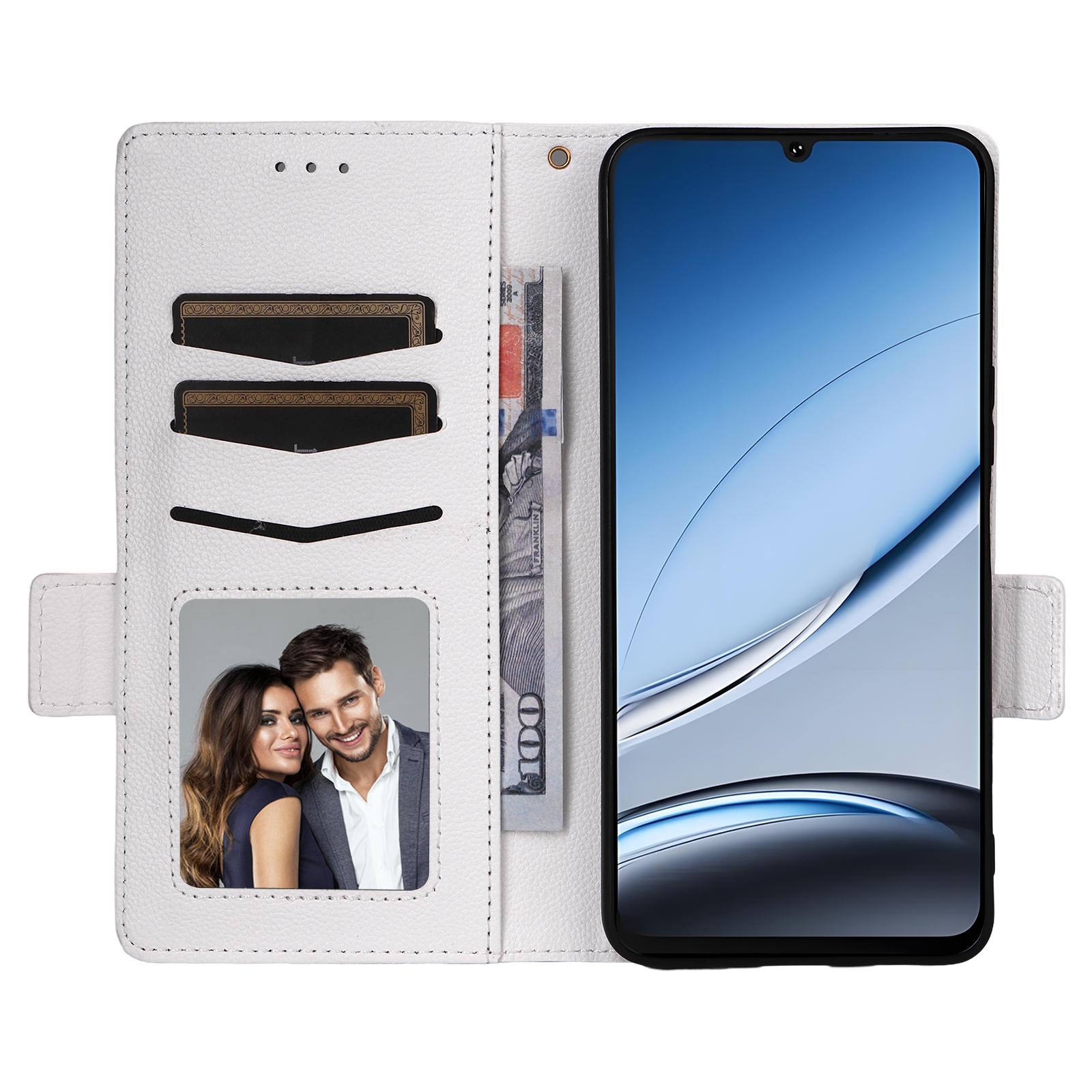 

For Doogee Note 59/Note 59 Pro Case with Wrist Strap Litchi Texture PU Leather Wallet Phone Cover Brown