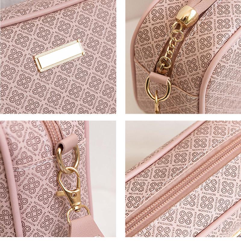 Yogodlns Мода Печать Квадратная сумка для женщин PU Кожа Плечо ...