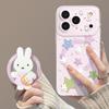 Mobile phone case with bracket, suitable for iphone17 star rabbit 16promax magnetic attraction 15 cartoon 14 niche 13 new set