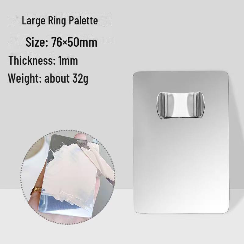 Stainless Steel Makeup Palette Set: Includes Color Sticks, Liquid Foundation, Lipstick, Nail Color Tools.