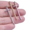 3pcs Sword Pendants Stainless Steel Charms For Jewelry Making Supplies Accessories Handmade Necklace Earrings Materials Pendant
