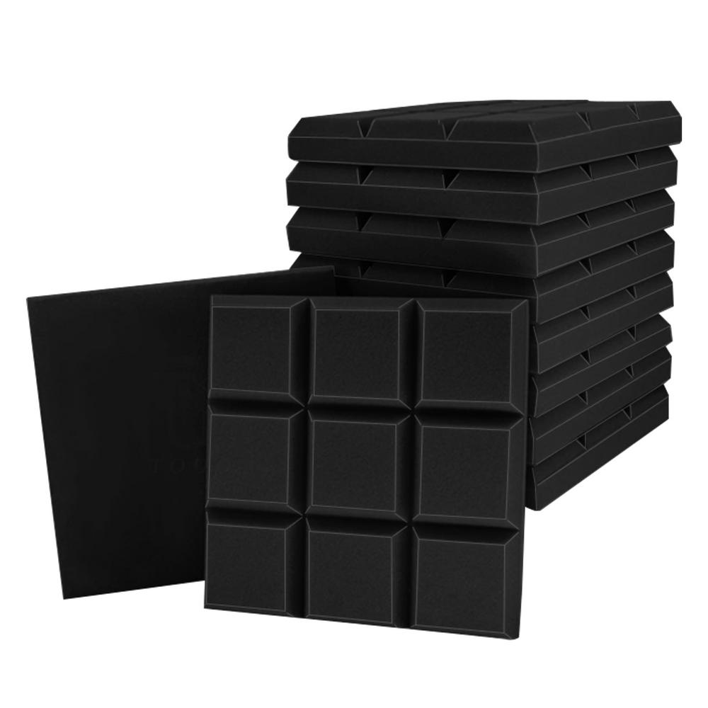 Sound Absorbing Foam 10X Sound Proofing Padding 12x12x2inch High Density Fire Resistant Soundproof Blanket For Apartment Bedroom