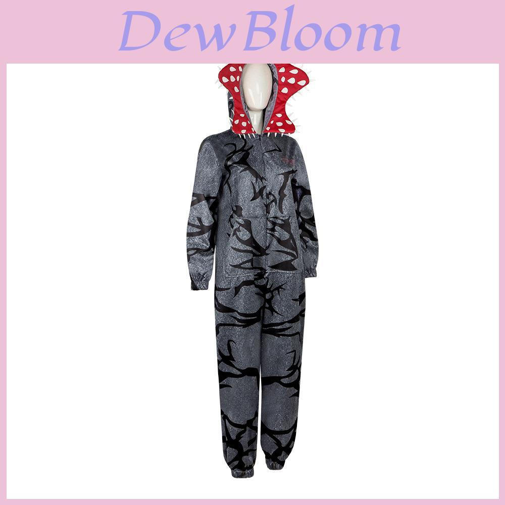 Stranger Things Plant Monster Cosplay Onesie With Polyester Fabric For Halloween Costumes