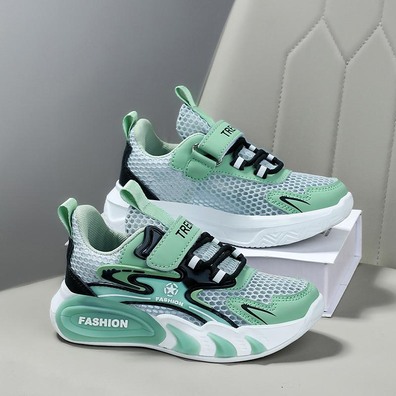 Childrens Tennis Shoes Boys School Running Exercise Anti Slip Cushioning Sports Shoes 2025 New Lightweight Leather Casual Shoes