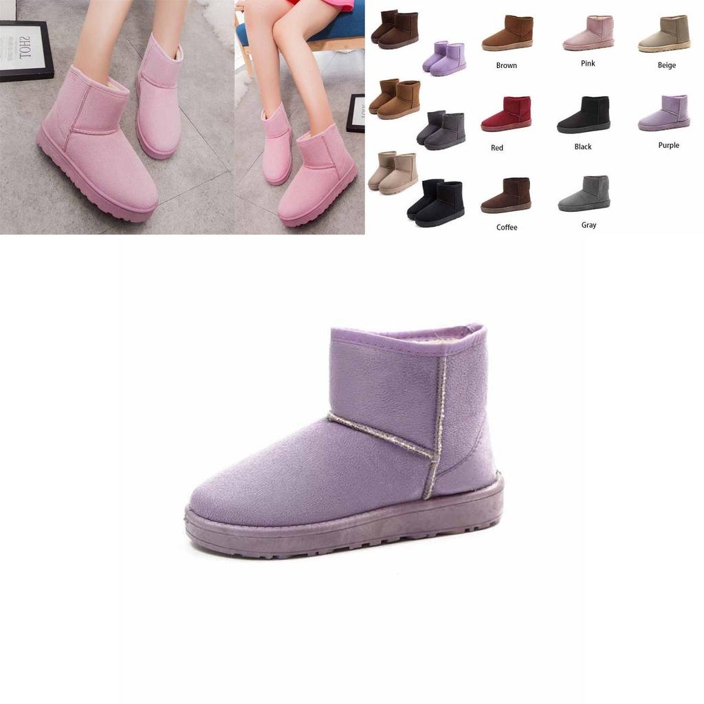 Premium Quality Women's Winter Snow Boots Featuring Plush Thicken Lining And Anti-skid Soles