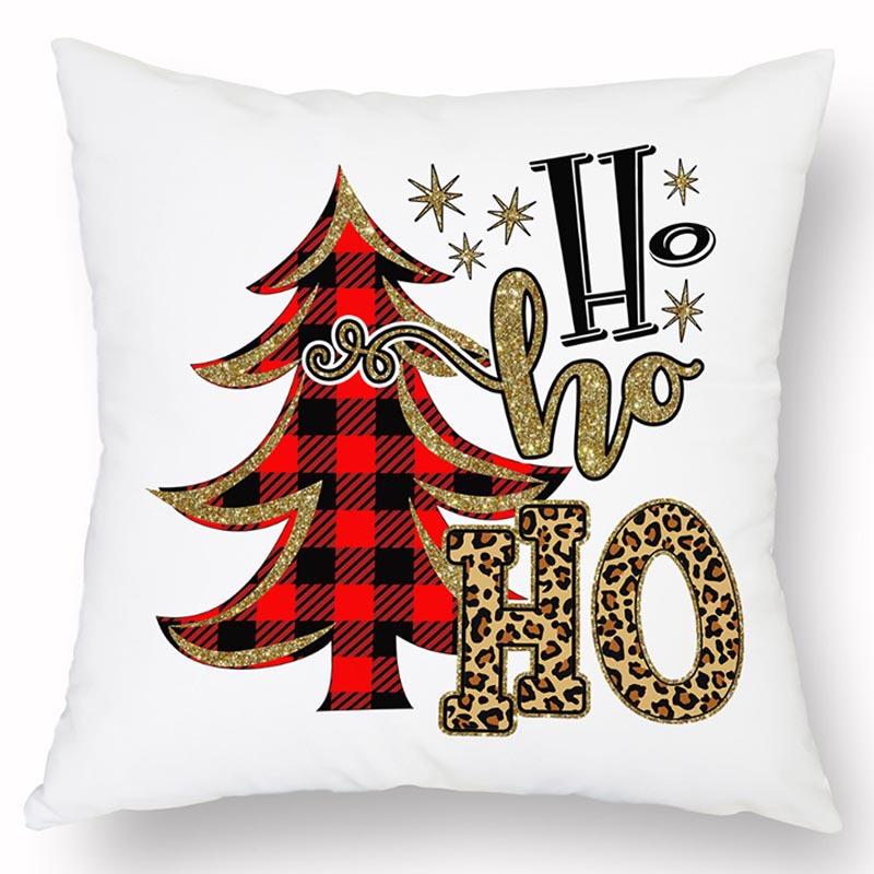 Νέα Χριστουγεννιάτικη Λινή Τυπωμένη Μαξιλαροθήκη Σπίτι Καναπές Σαλόνι Διακοπές Ανθεκτικό στη Βρωμιά Μαξιλάρι
