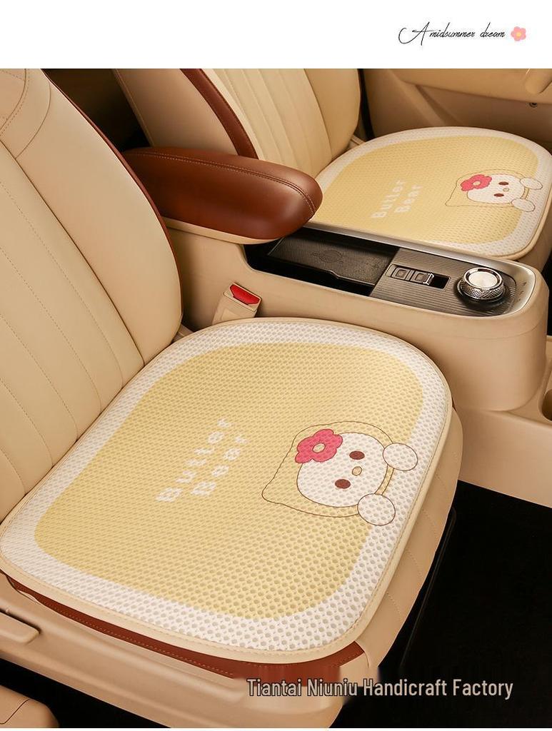 Cartoon Bee All-Season Car Seat Cushion for BYD Seagull, Seal, Qin L, Destroyer 05