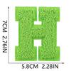 Xiao Tian Colorful 7cm Chenille A-Z Alphabet Embroidered Cloth Patch for Bags