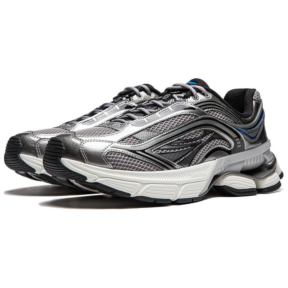 Li Ning Aurora RENEW Slip Resistant, Abrasion Resistant, Support, Height Increasing Low Top Casual Shoes Men's Gray AGCU075-3