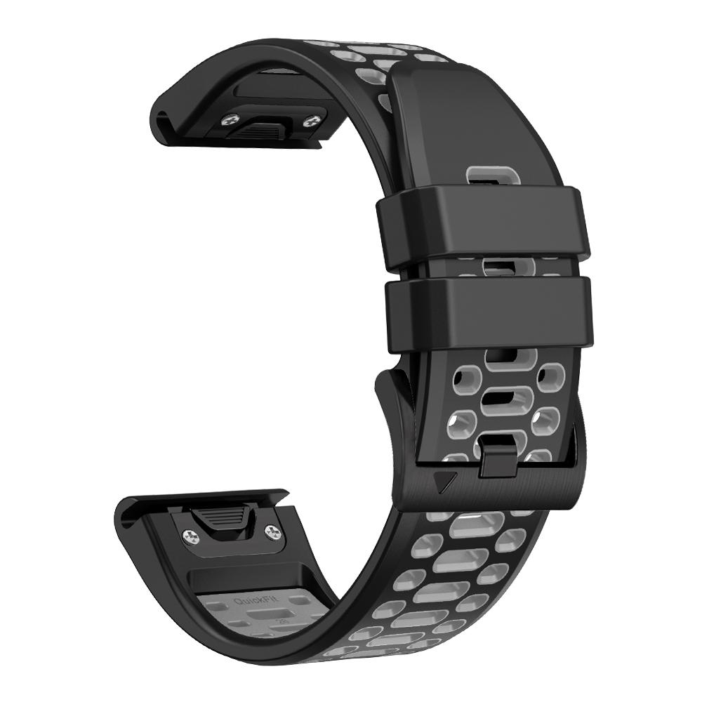 QuickFit 26 22mm Two Tone Silicone WristStrap For Garmin Fenix 7X 7 Pro 5 5X 6 6X/Epix Pro Gen 2 51mm 47mm Watchband Accessories
