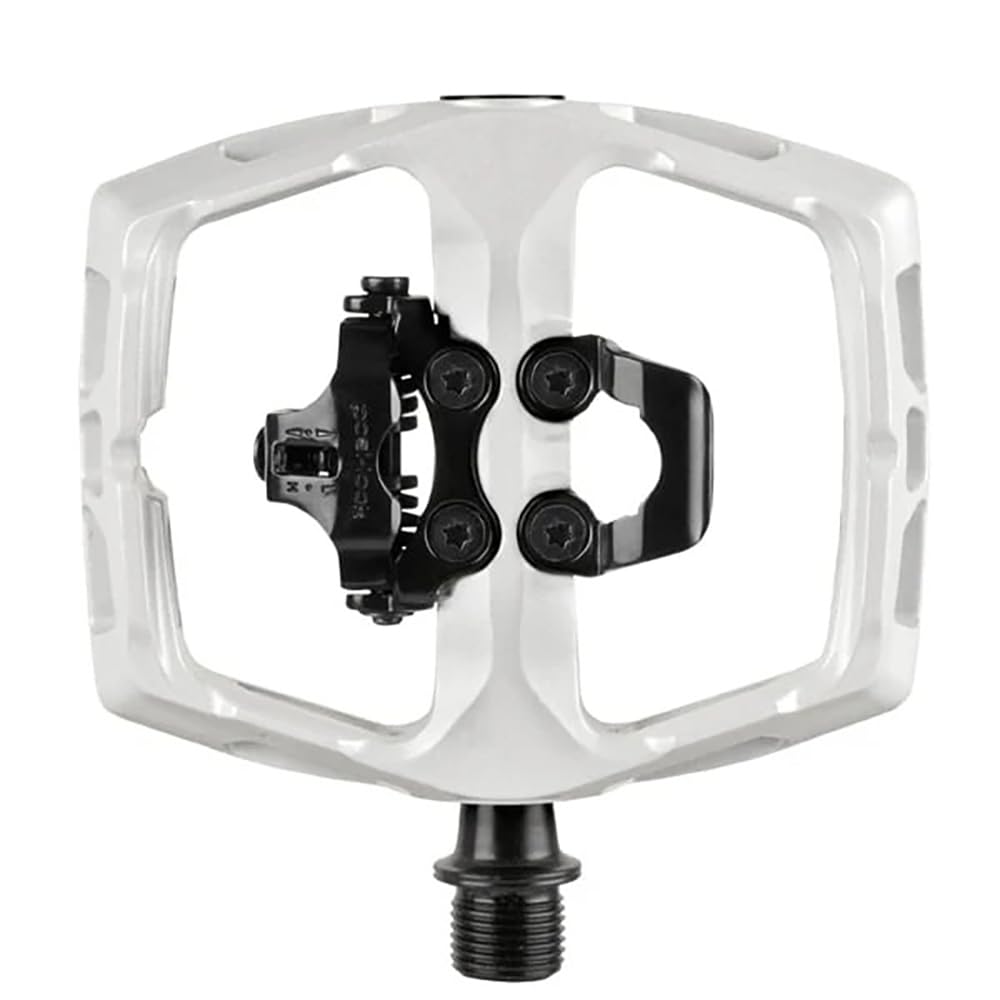 

XPEDO Bicycle Pedals AMBIX Left and Right Set Mountain Bike Road Bike Binding One Side Flat One Side SPD Chromoly Spindle White XTF03AC0WH белый