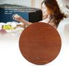 Round Shape Wooden Plate Brown Tea Tray Coffee Serving Wood Serving Tray  Home Kitchen