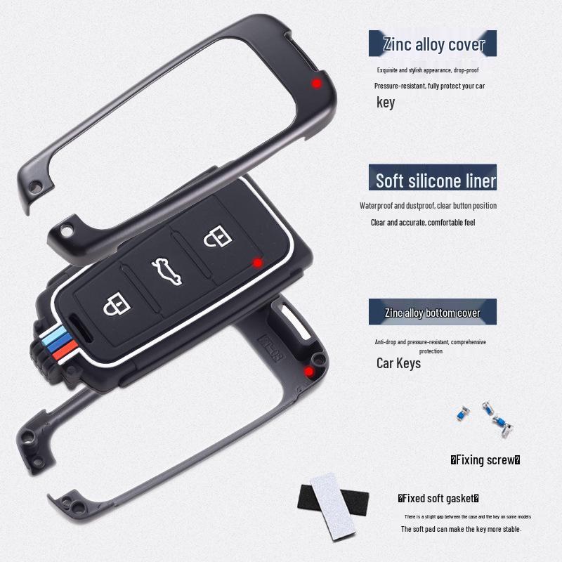 Zotye T600/X5 Damai Z700 Key Case - Full Wrap Metal Shell for T700/T500