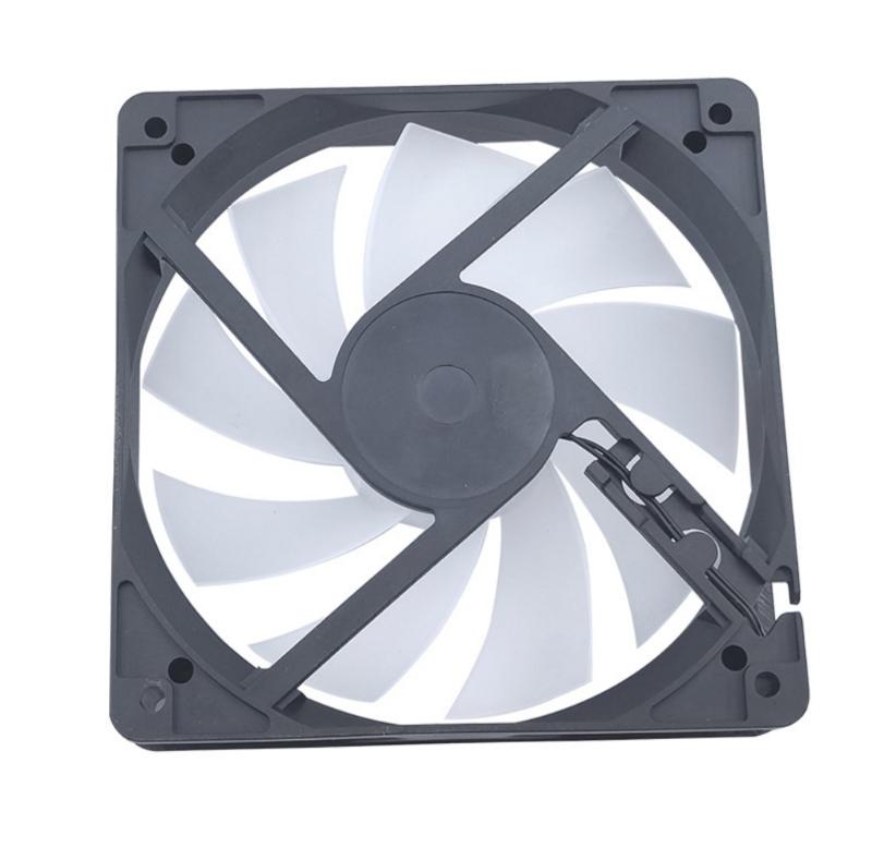 Quiet 12cm 4Pin Computer Case Fan 45CFM Airflow Durability ABS Material Forward Airflow Design