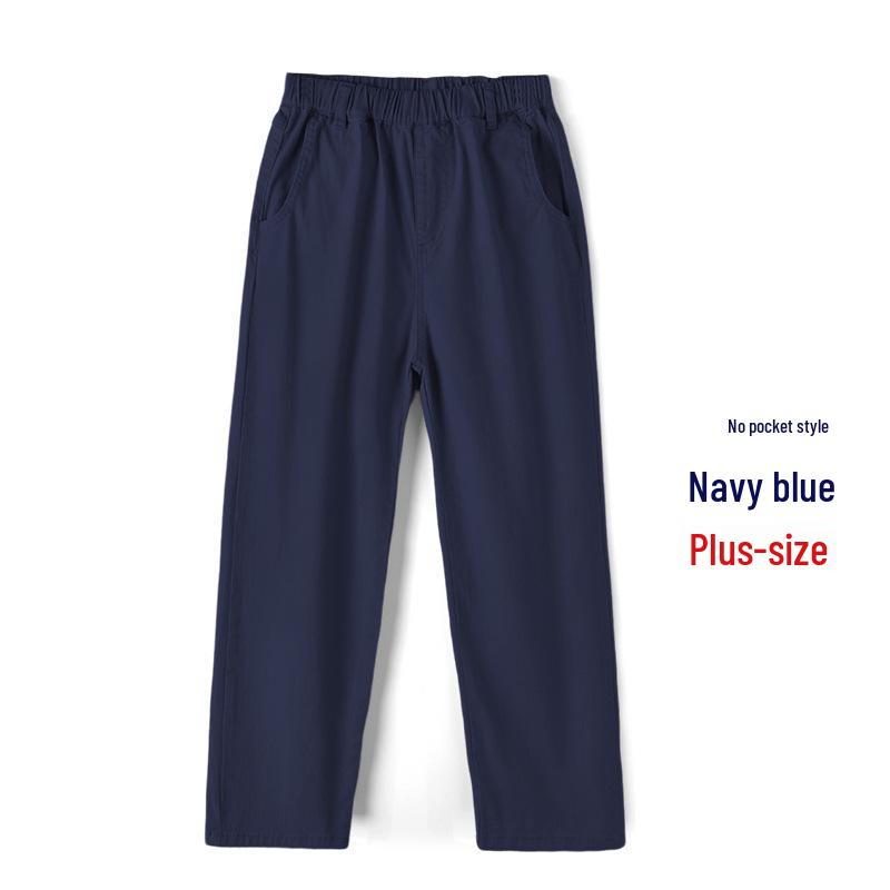 Khaki School Uniform Pants for Primary and Middle School: Boys' Spring/Autumn Cotton Casual Pants & Girls' Stretch Cotton Long Pants