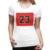 Basketball Red 23 Number TShirt for WOMEN Round Neck Streetwear T Shirts WOMENs Short Sleeve Summer Clothes Tops