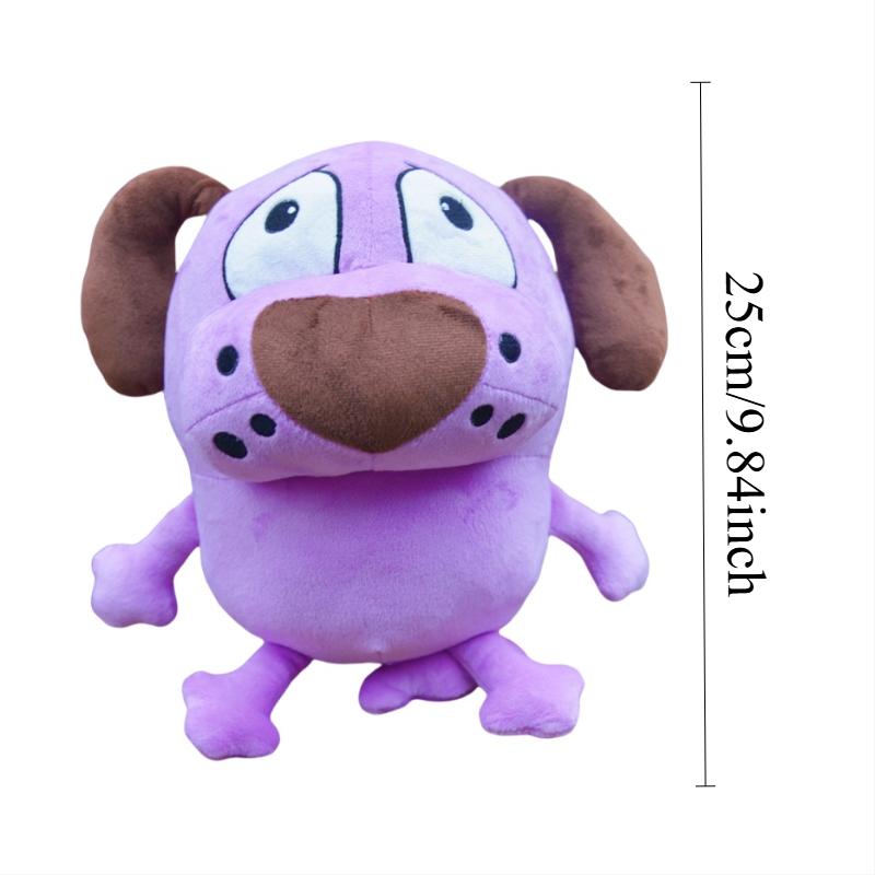 Treasuringu Paarse Hond Knuffels Cartoon Dieren Pluizige Poppen Kawaii Hond Knuffels Speelgoed Knuffel Aubergine Hond Speelgoed Kerstcadeaus 25cm