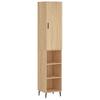 Highboard in Sonoma Oak Finish 34.5 x 34 x 180 cm Particle Board