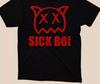Nwt Ren Sick Boi Classic Unisexs Black Tshirt Size S To 5xl