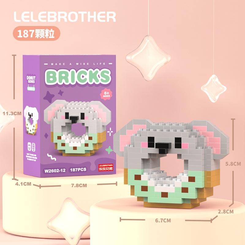 

Donut Series Of 50 Internet Celebrity Small Particle Construction Block Doll Kids Game Plaything Girl Gift For Kids