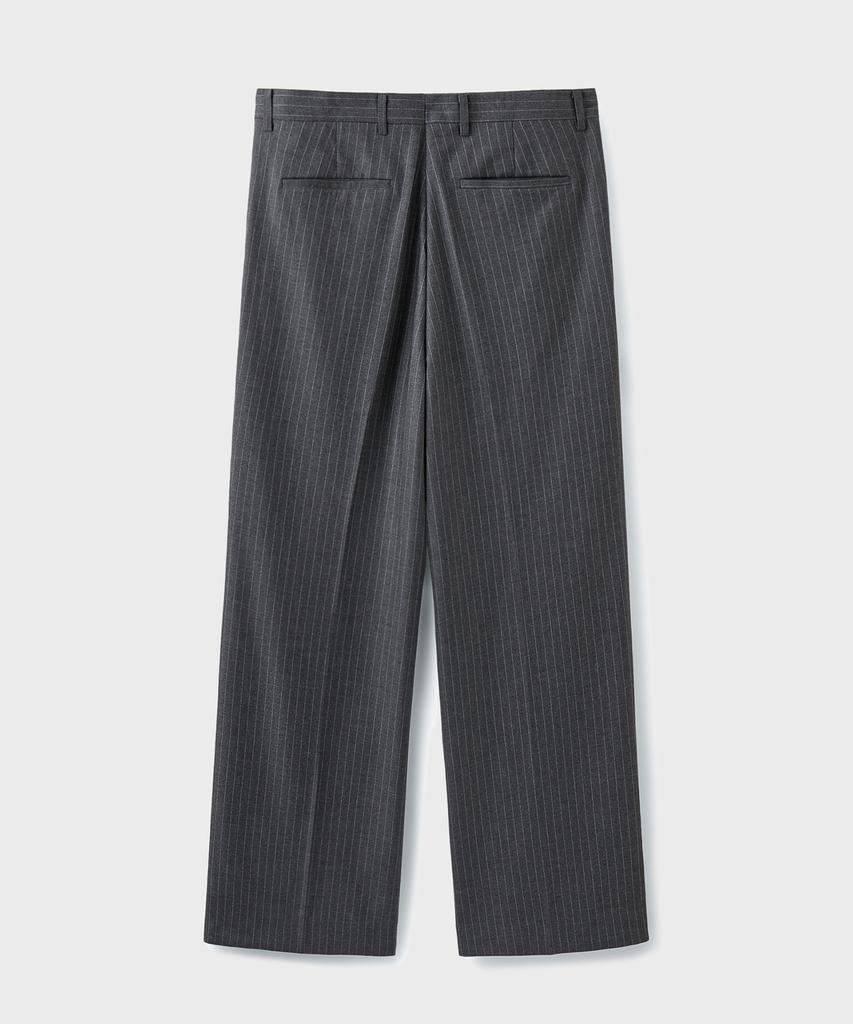 Beulaendideu Essential Wide Slacks [Gray Stripe]