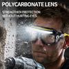 Rechargeable LED Safety Glasses with USB Charging, Front LEDs and Side Spotlights for Repair and Camping Work Use