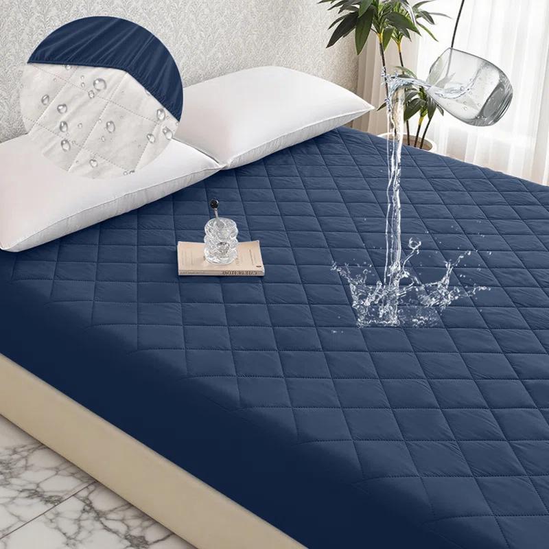 Protège-matelas imperméable Drap-housse, 1 pièce seulement, Résistant à la poussière et aux taches, Isolation de l'urine, Sans taies d'oreiller, Linge de lit minimaliste