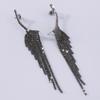 Simple Popular Earrings Tassel Design Shiny Rhinestone Comfortable To Wear Versatile Stylish Earrings