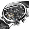 Ai Lang Hollow Tourbillon Watch Men'S Fully Automatic Mechanical Men'S Watch Multifunctional Stainless Steel Waterproof Waterproof Watch Men'S