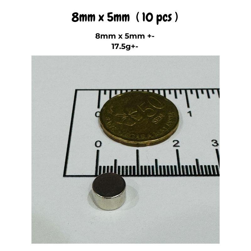 20/50pcs Industrial Metal Surface Magnets Magnets 8x5mm & 5x2mm for DIY, Crafts, Science Projects