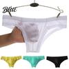 Alltagsunterwäsche Herren Unterhosen Niedrige Taille Dünn Einfarbige Hohe Atmungsaktivität U-Konvex Einfaches Design Slips Elastisch Schnelltrocknend Männlich Täglich