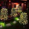 Outdoor LED Solar Fairy Lights Waterproof Landscape Pathway Decor Lawn Lamp for Villa Street Patio Balcony