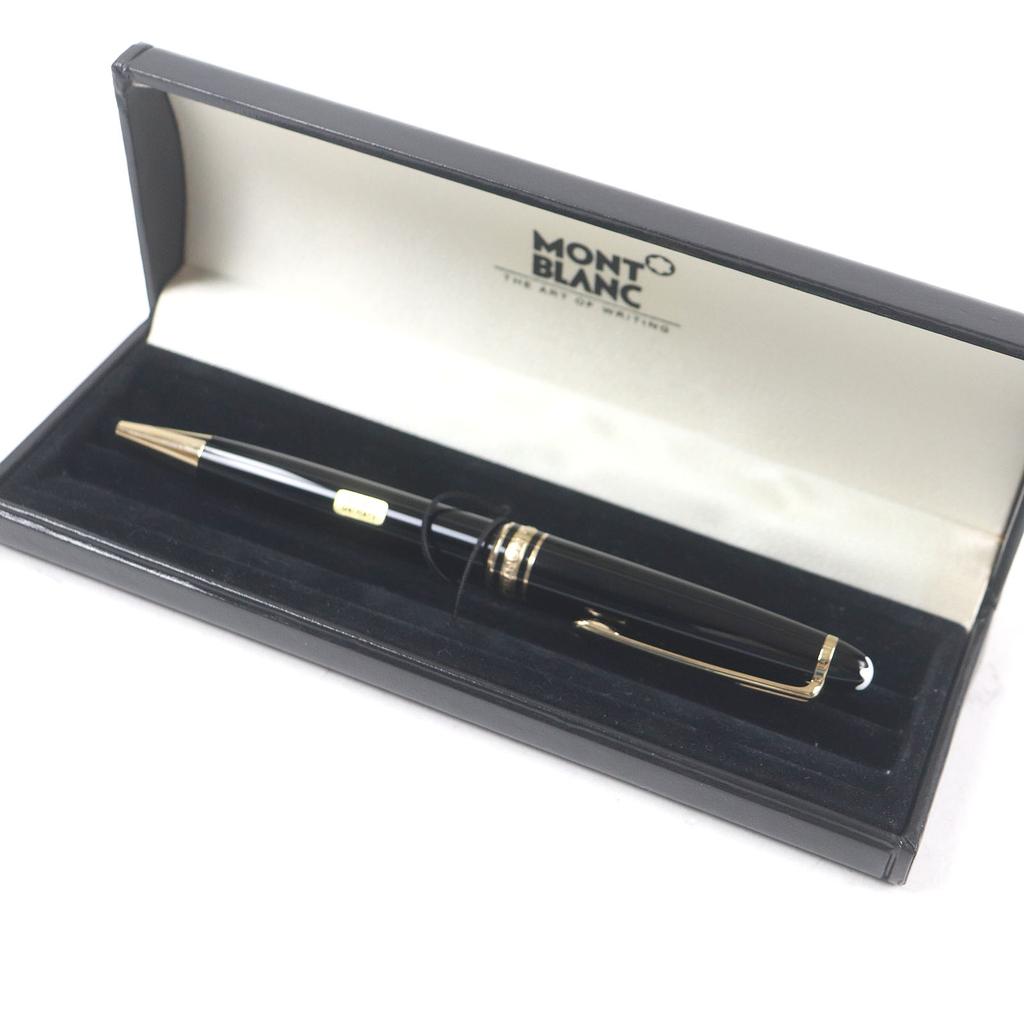 Excellent MONTBLANC Ballpoint pen Meisterstck Classic Pix Black gold Used