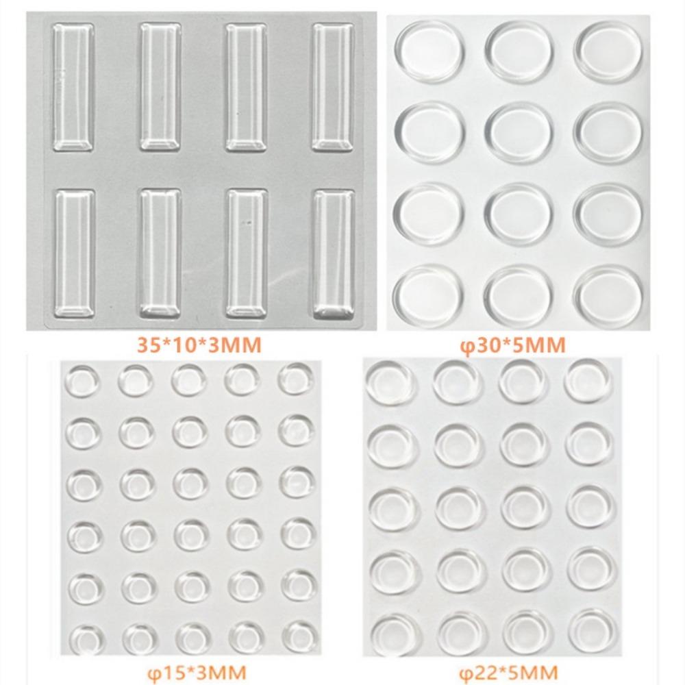 Silicone Self Adhesive Furniture Pads Crib Bumper Pads Refrigerator Anti-collision Strip Wall Protector Door Stopper Silencer