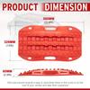 2PCS Off Road Traction Boards 58CM Short Recovery Track Traction Mat for 4WD Mud Sand Snow Ramps Tire Traction Tool Red Black