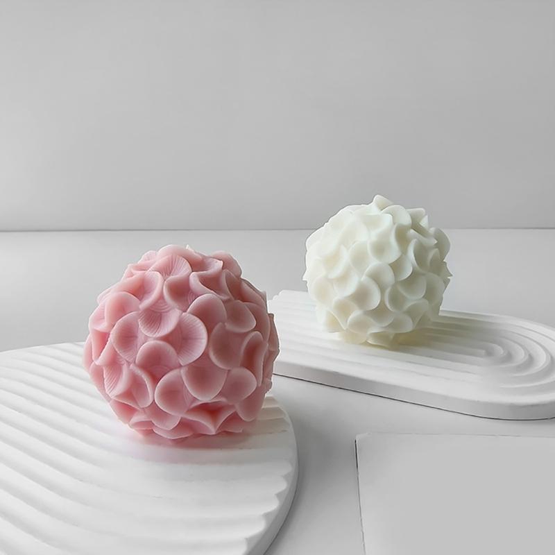 Flower Shaped Candle Mold Aromatherapy Soap Mould Resin Epoxy Mould Plaster Ornament for Birthdays and Festivals