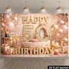 Plano 2D tela de fondo para tarta de champán 50 cumpleaños fiesta de cumpleaños evento de celebración