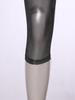 Womens Metallic Shiny Semi Transparent Capri Pants Elastic High Waist Tights Cover Up Pants