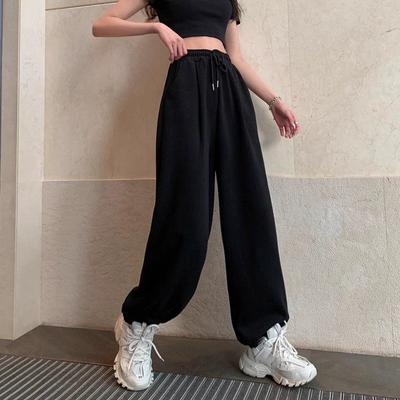Pantalon de survêtement surdimensionné pour femmes, taille haute, pantalon de sport, mode décontractée, Baggy, jogging, Streetwear, Harajuku