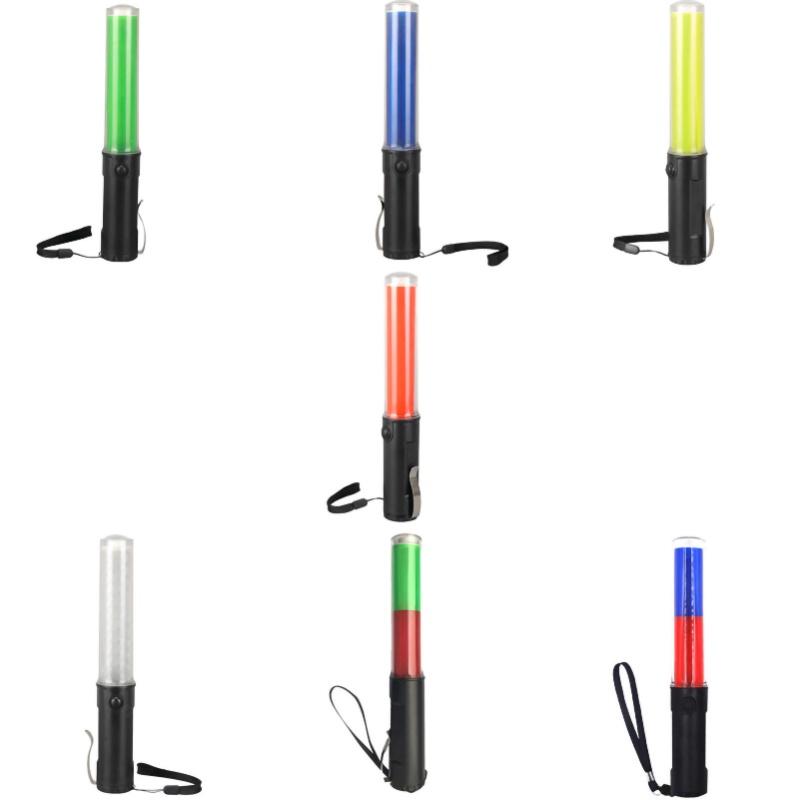 26cm Signal Traffic Safety Baton LED Light Traffic Control Wand With 3 Flashing Modes For Emergency