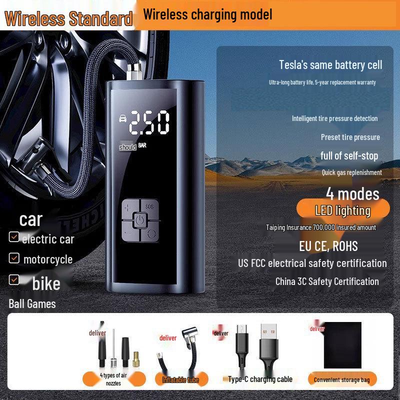 

Портативный автомобильный воздушный насос 12 В с цифровым дисплеем для ремонта и накачивания шин