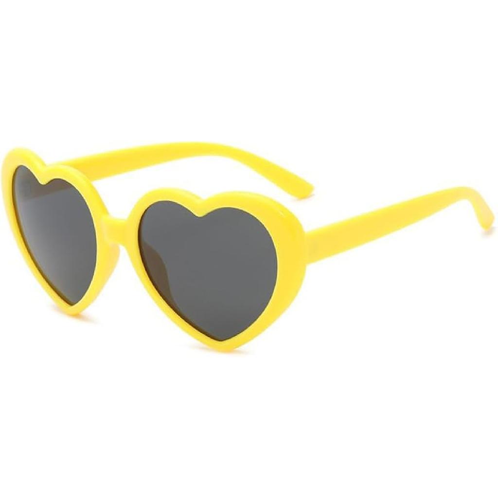 Kids Heart Sunglasses Cute Sunglasses for Girls Boys Age 3-10 Eyewear Outdoor Beach