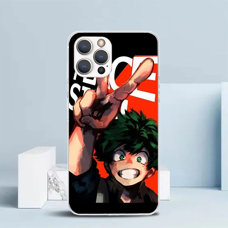 Mein Held Izuku Deku Handyhülle Für IPhone 16 17 Air 16E 15 14 Plus 13 Mini 12 11 Pro Max 7 8 + SE 2020 Weiche TPU Rückseite 16 17