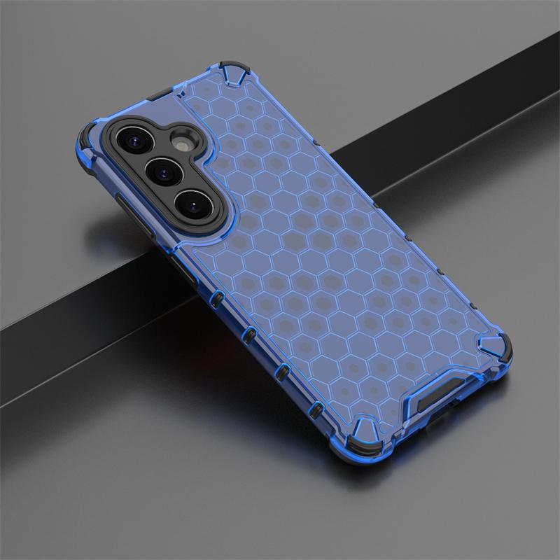 Transparent Phone Case For Samsung Galaxy S26 Honeycomb Armor Back Case For Samsung S26Plus S26 Ultra Cover For Samsung S26 Case