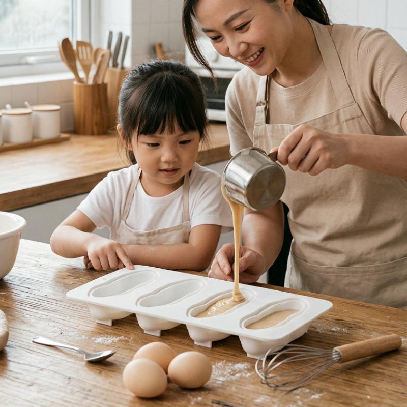 4 Cavity Creative Nut Design Mousse Cake Mold Pecan Silicone Chocolate Mould Food Grade Kitchen Bakeware Dessert Baking Tools