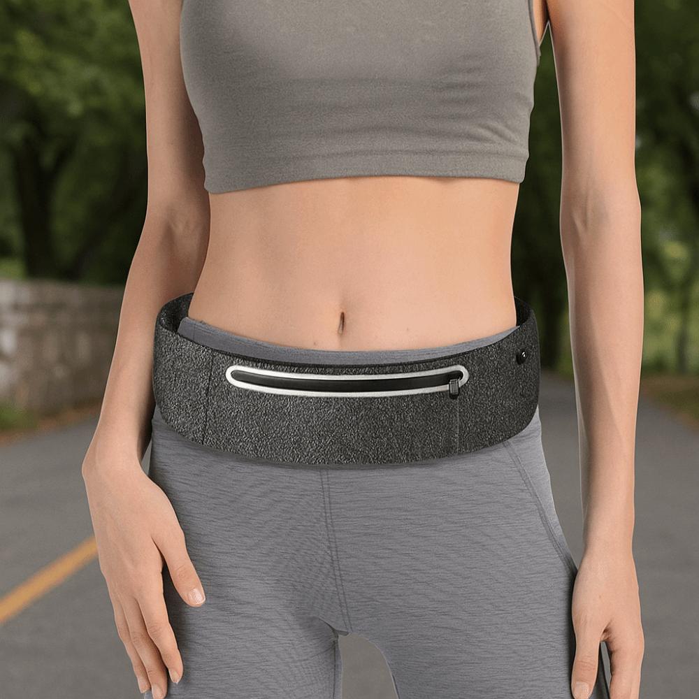 Bolsa de Cintura para Corrida de Alta Elasticidade Ultrafina Bolsa para Celular Esportiva Bolsa de Cintura Esportiva Móvel Roupa Esportiva