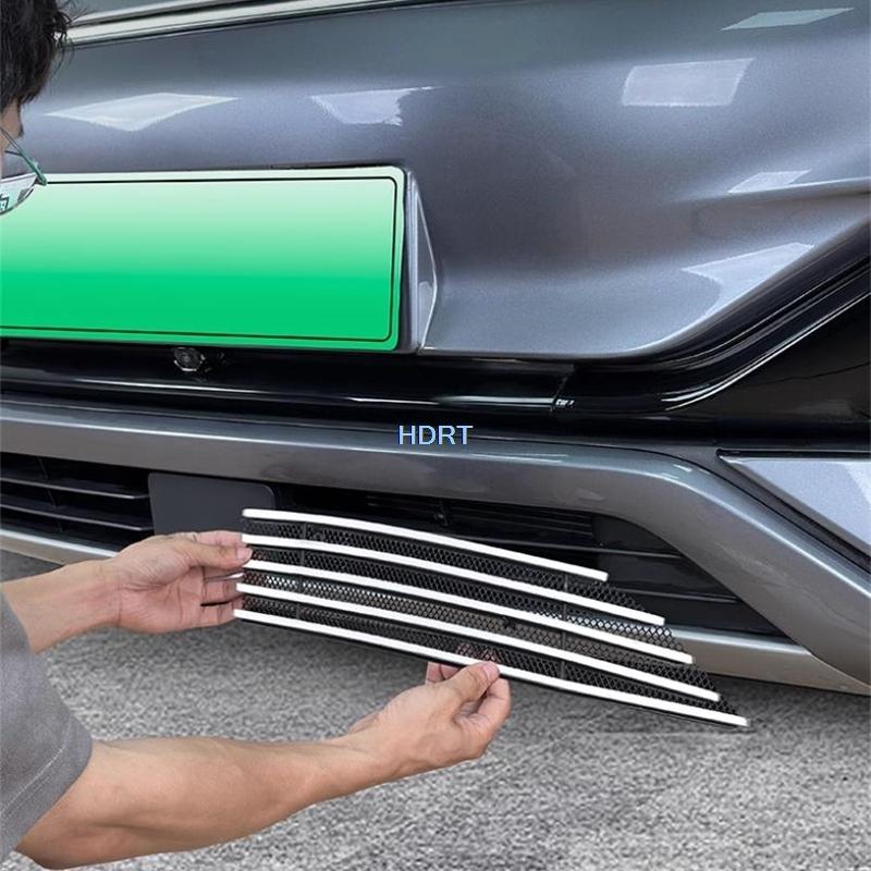 Car Styling Front Mesh Racing Grille Trim Air Inlet Cover Lower Bumper ect Net Anti Bug Dust For BYD Atto 3 Yuan Plus  +
